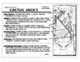 Score / Instruction Cards-CACTUS JACK'S (Gottlieb) Score cards