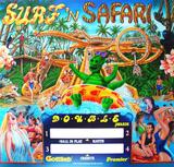 Backbox Art-SURF N SAFARI (Gottlieb) Translite