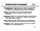 OPERATION THUNDER (Gottlieb) Score cards