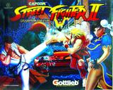 Backbox Art-STREET FIGHTER II (Gottlieb) Translite