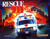 Backbox Art-RESCUE 911 (Gottlieb) Translite