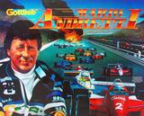 Backbox Art-MARIO ANDRETTI (Gottlieb) Translite