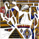 Classic Playfield Reproductions-PHARAOH (Williams) Plastic set