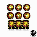 SORCERER (Williams) target decals (9)