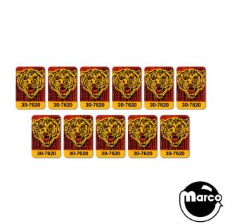 JUNGLE LORD (Williams) target decals(11)