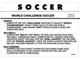 Score / Instruction Cards-WORLD CHALLENGE SOCCER (Gottlieb) Score 