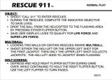 Score / Instruction Cards-RESCUE 911 (Gottlieb) Score cards (4)