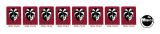 Stickers & Decals-TRI ZONE (Williams) Decal Set - 8 pcs.