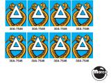 Stickers & Decals-TIME WARP (Williams) target decals