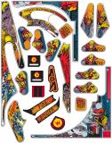 Playfield Plastics-FIREPOWER (Williams) Plastic set