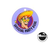 Promo Plastics-PARTY ZONE (Bally) Key fob 'Official Party Dude'