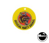 Promo Plastics-PARTY ZONE (Bally) Key fob 'Official Party Animal'