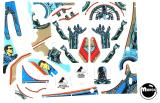 Playfield Plastics-TERMINATOR 2 (Williams) plastics set