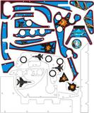 Playfield Plastics-F-14 TOMCAT (Williams) Plastic set