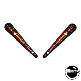 FIRE! (Williams) Plastic flipper toppers