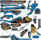 Playfield Plastics-SWORDS OF FURY (Williams) Plastic set