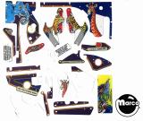 Playfield Plastics-POLICE FORCE (Williams) Plastic set