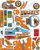 Classic Playfield Reproductions-BAD CATS (Williams) Plastic set