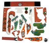 Playfield Plastics-BIG GUNS (Williams) Plastic set