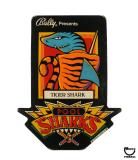 -POOL SHARKS (Bally) Promo Tiger Shark plastic