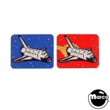 Stickers & Decals-SPACE SHUTTLE (Williams) Decal spinner 2