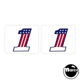 EVEL KNIEVEL (Bally) Decals #1 spinner EVEL KNIEVEL (Bally) Decals #1 spinner