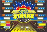 -TRIPLE STRIKE Shuffle (United) Backglass