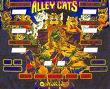 Backbox Art-ALLEY CATS Shuffle (Williams) Backglass