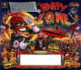 Backbox Art-PARTY ZONE (Bally) Backglass