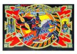 Classic Playfield Reproductions-BLACK KNIGHT 2000 (Williams) Backglass