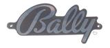 Backbox Art-Bally logo plate chrome finish