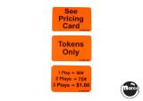 Stickers & Decals-Coin door decals orange