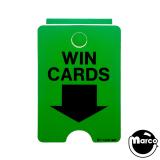 -SLUGFEST (Williams) Decal "Win Cards"
