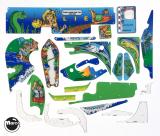 Playfield Plastics-FISH TALES (Williams) Plastic set