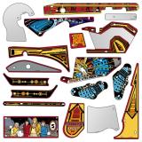 Classic Playfield Reproductions-DR WHO (Bally) playfield plastic set