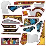 DR WHO (Bally) playfield plastic set