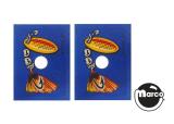 Stickers & Decals-FISH TALES (Williams) Target decals set of 2