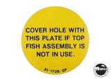 -FISH TALES (Williams) Cover plate Decal