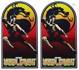 Cabinet Side Art-MORTAL KOMBAT (Midway) Cabinet decals(2)