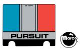 JUDGE DREDD (Bally) Decal "Pursuit" 