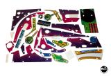 Playfield Plastics-WHO DUNNIT (Bally) Plastic set