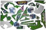 Playfield Plastics-CONGO (Williams) Plastic set