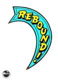 NBA FASTBREAK (Bally) Decal "Rebound!"
