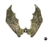 -Gold colored Dragon wing ornament