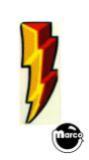 Stickers & Decals-CIRQUS VOLTAIRE (Bally) under ramp decal lightning 
