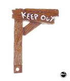 Other Playfield Parts-CACTUS CANYON (Bally) Keep Out sign