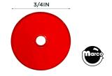 -Washer - PETG red 3/4 inch OD #6