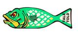 Stickers & Decals-FISH TALES (Williams) Decal Grn L Fish 2