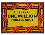 Stickers & Decals-COMET (Williams) Decal "1,000,000 Shot"