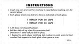 Score / Instruction Cards-PIT STOP (Williams) Score cards (8)